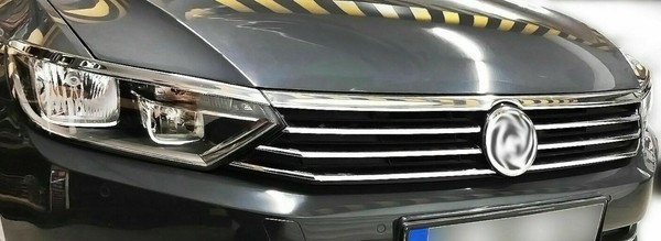 Edelstahl KüHlergrill Leisten Chrom FüR VW Passat B8 Ab 2014-image