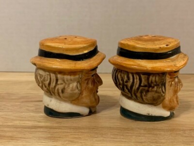 トビー（感謝）/5 Vintage Hand Painted Toby Mug CHEEKY Salt and Pepper Shakers Japan