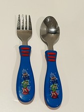 Zak Designs PJ Mask Children's Spoon and Fork Flatware Set