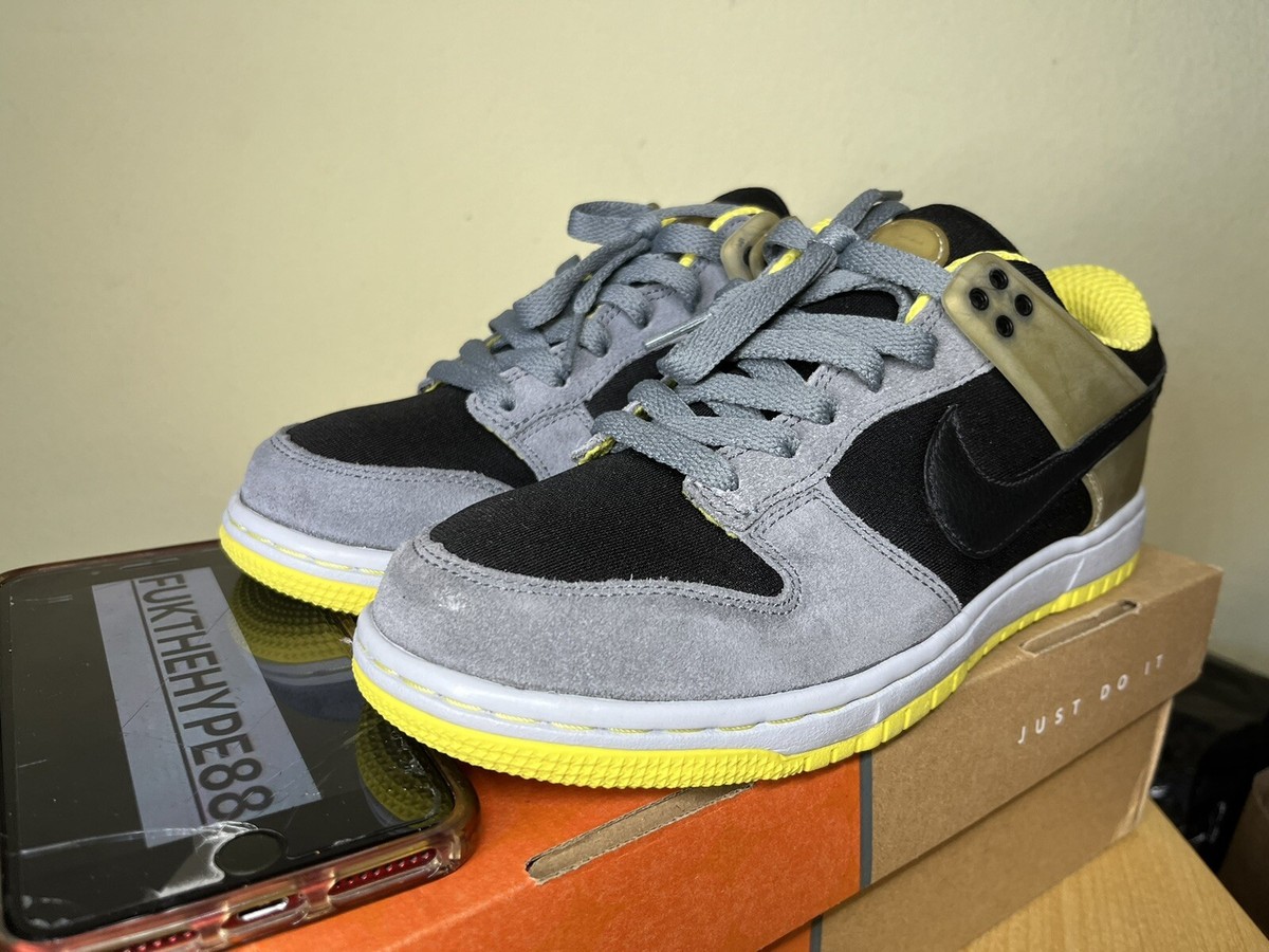 NIB DS 2006 Nike Air Zoom Dunkesto Black/Sonic Yellow Men's size
