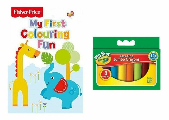 Crayola Crayons & Babys First Colouring Book 12 Months for sale online