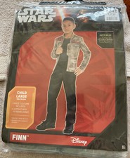Disney Star Wars The Force Awakens Kids FINN Costume Outfit Size Large 12-14-New