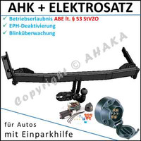 AHK + E-Satz ES7 FüR Ford Fiesta V SchräGheck 02-07 Eph-Abschaltung Einparkhilfe