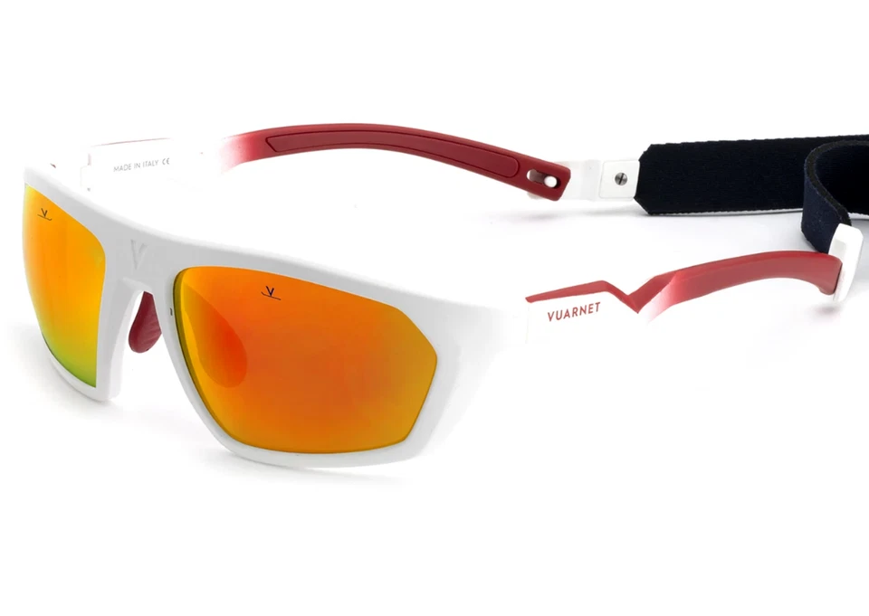 Vuarnet Sunglasses VL201000031130 VL2010 AIR 2010 LARGE White/Red + Pure Grey RF - Image 3 of 4