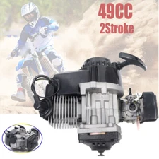 For Bike Mini Pocket Rocket Quad Dirt Pit Bike 2stroke 49cc Racing Engine Motor