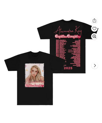 Alexandra Kay Cupid's a Cowgirl Tour T-Shirts Cosplay Women Men Fashion Crewneck