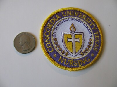 Concordia University Bronxville Ny 10708 Patch Embroidered Nos New Stk Free Ship Ebay