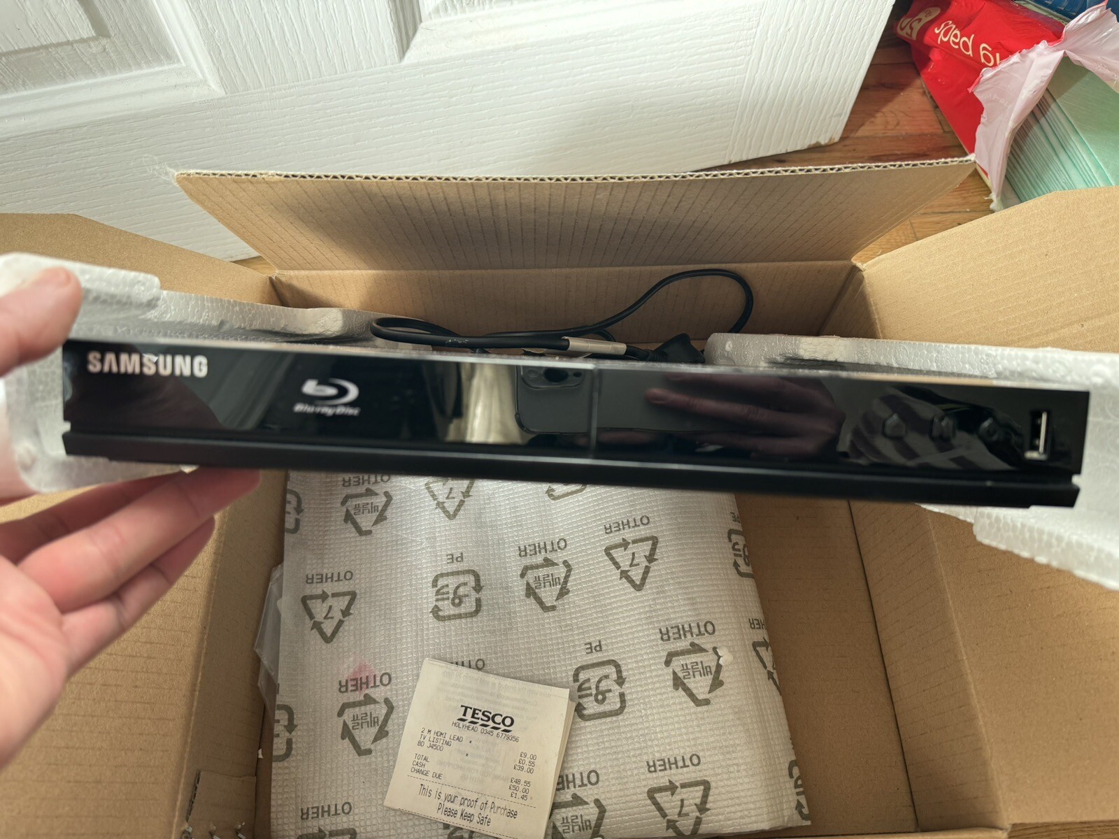 BOXED Samsung BDJ4500R Bluray DVD Player 1080p Full HD DTS HDMI USB