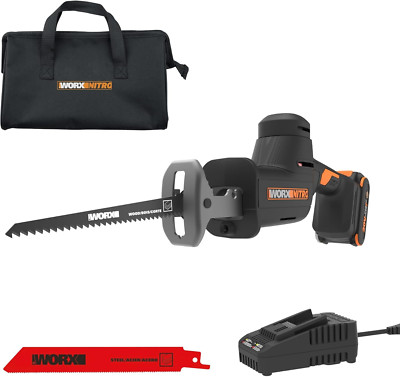 20V Cordless Reciprocating Saw with Brushless Motor, Battery & Charger Included