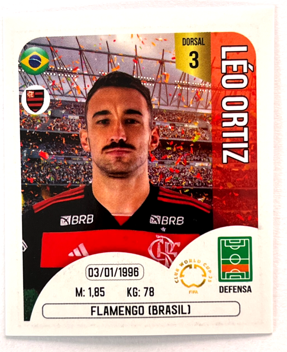 2025 FIFA CLUB WORLD CUP Edu Sticker #172 LEO ORTIZ Flamengo | eBay