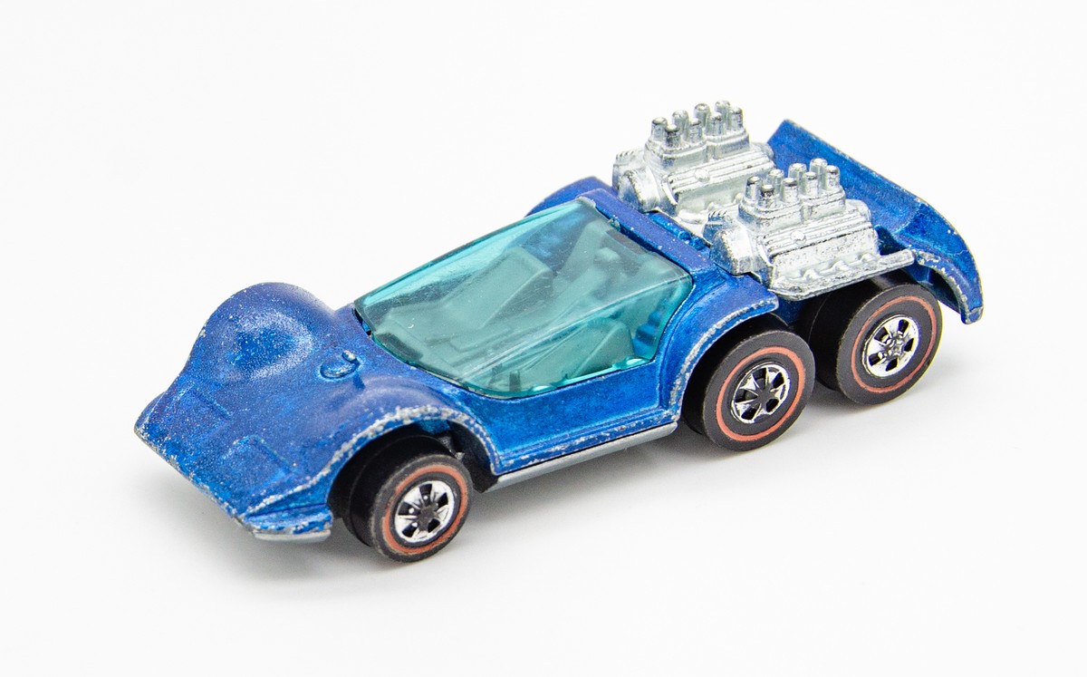 Vintage Hot Wheels Redline Six Shooter Blue w/ Dark Interior US | eBay