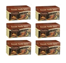 Celestial Seasonings Herbal Tea, Fireside Vanilla Spice, Caffeine Free (6pack).