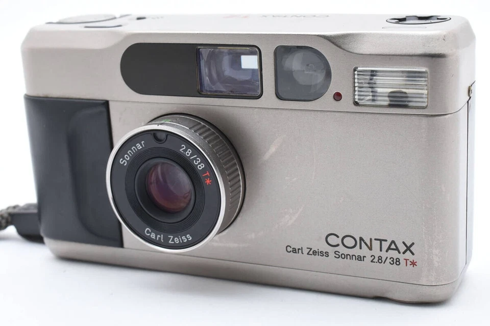 【N MINT W/ Box】CONTAX T2 Titan Silver Point & Shoot 35mm Film Camera From JAPAN - Image 4 of 4