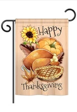 Angeleno Heritage G135076 Fall Thanksgiving Decorative Vertical Flag, 13” X 18.5