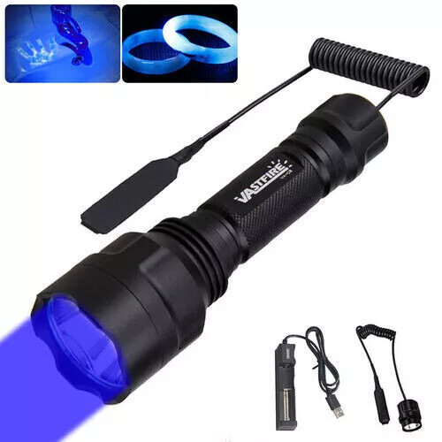 Superhell Tactical Rot/Grün/Weiß/Blau/UV LED Hunting Jagdlicht Flashlight Lampe - Bild 5 von 22