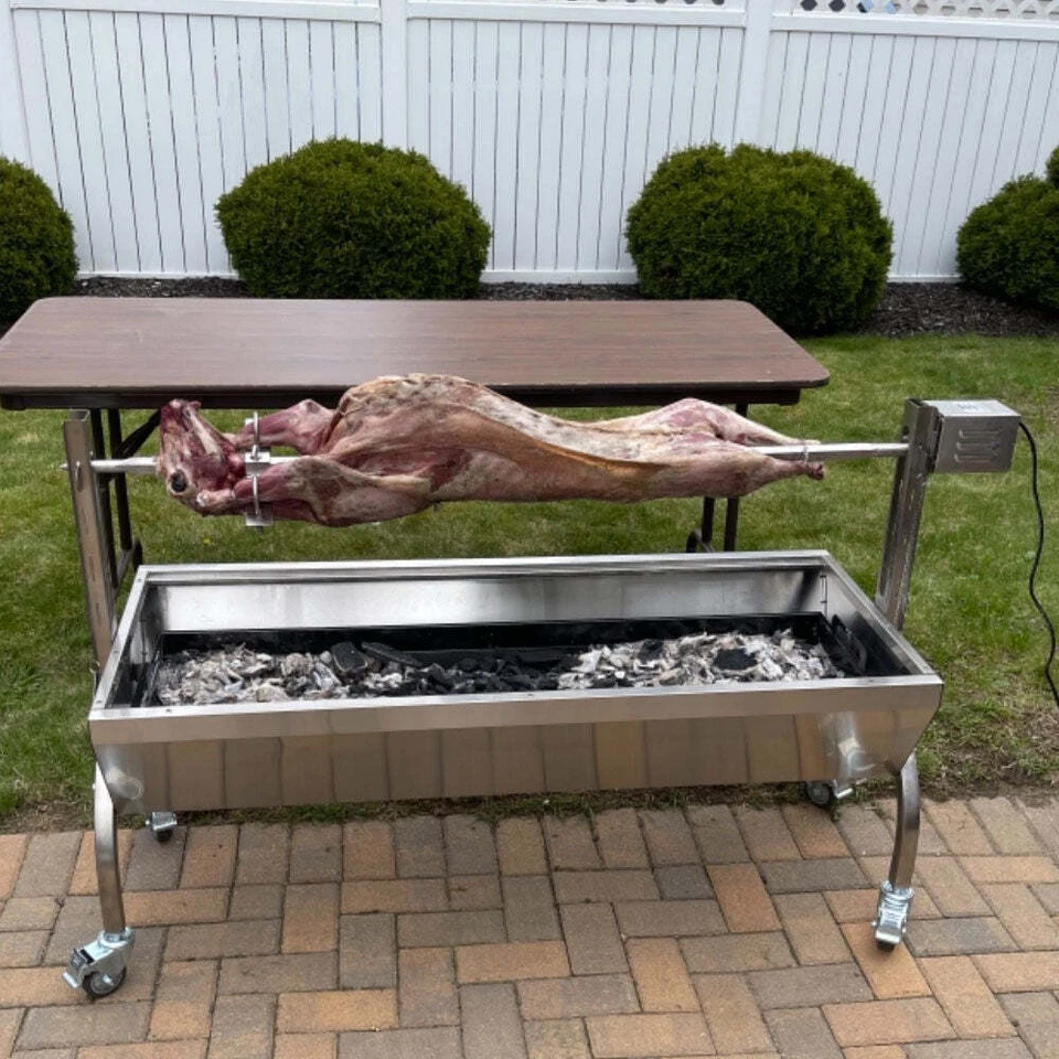 Parrilla asadora de acero inoxidable Ash & Ember 13W, clasificación 85 lb para juego mediano Foto 2 de 4