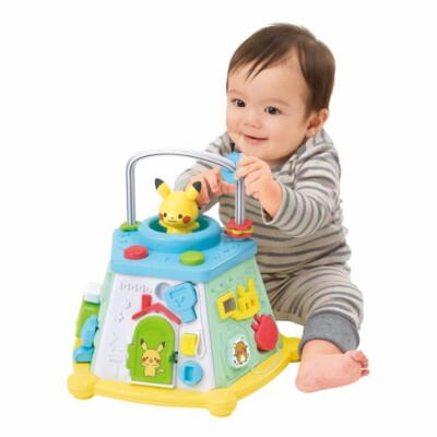 Pokemon Monpoke Pikachu Baby Developmental Activity Toy Box Japan