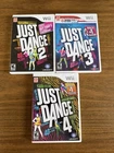 Just Dance Wii 2, 3, 4, and 2014 Lot - All Complete CIB