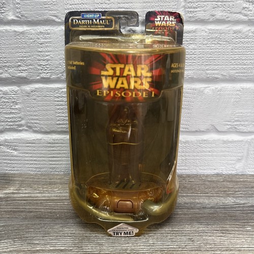 1999 Hasbro Star Wars Episode 1 Darth Maul Light Up Holograph Figure -See Desc