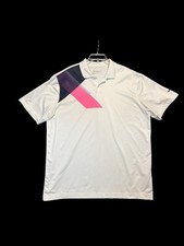 Vintage Nike Golf Tour Performance Dri Fit Polo Shirt Mens XL White Y2K