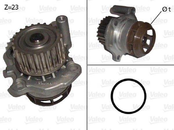 Valeo Wasserpumpe MotorküHlung 506876 FüR A4 Seat Octavia Audi Skoda Leon TT VW-image