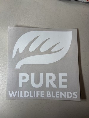 Pure Wildlife Blends Decal Sticker Deer Hunting Outdoors Food Plots Cabin Camp