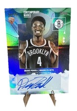 2025 Topps Drake Powell Contemporary Marks Green AUTO RC /99 - Brooklyn Nets