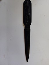 Vtg Black Fuller Brush Co. Letter Opener Man & Woman w/Briefcase MCM Made in USA