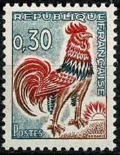 FRANCE 1962  COQ DE DECARIS  YT n° 1331A  Neuf ★★ luxe / MNH (A)