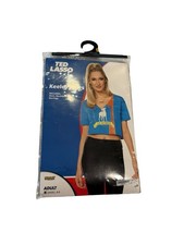 Spirit Ted Lasso Keeley Jones Adult Costume Size S 4 - 6 Shirt Necklace Earrings