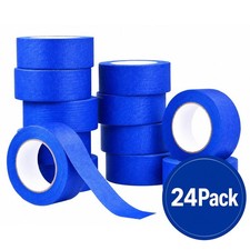 24 Rolls Blue Painters Masking Tape 2" x 54 Yards Adhesive Tape