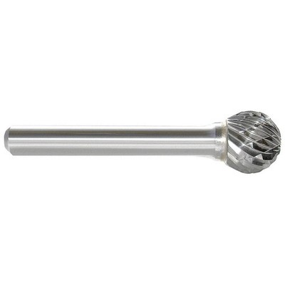 APPROVED VENDOR 310-002086C Ball Bur SD,Single End,3/16'',Carbide 22YA98