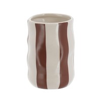 ZahnbüRstenbecher Zahnputzbecher ZahnbüRstenhalter Beige Braun 350 Ml Gestreift