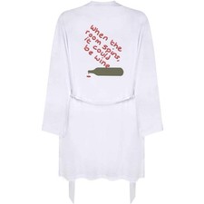 'Too Much Wine' Adult Dressing Robe / Gown RO050716 