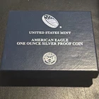 2015-W American Silver Eagle PROOF 1 Oz Silver With Box And COA