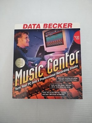 Data Becker Music Center Software, Vintage 1999 Complete NEW SEALED /Win 98/95