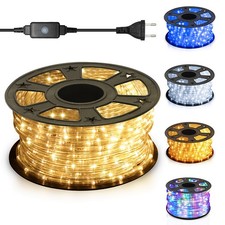 10m-50m LED Lichterschlauch Lichterkette Außen/Innen Lichtleiste Lichtschlauch