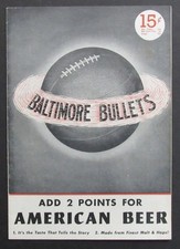 Vintage 1947-48 Basketball Program Baltimore Bullets vs. Boston Celtics 198302