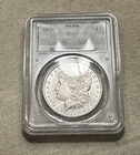 1896 Morgan Silver Dollar $1 PCGS MS63 Rare Doily Label Holder PJ