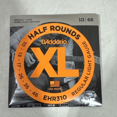 D'Addario EHR310 Half Rounds electric guitar strings regular light gauge D4P