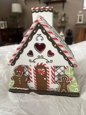 PartyLite Peppermint Delight Gingerbread House Tealight Holder P9952 — listing 3
