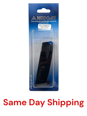 Mec-Gar CZ 75 Compact P01 PCR Magazine 10 Round 9mm Magazine Blued - MGCZCOMP10B