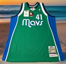MITCHELL  NESS AUTHENTIC DIRK NOWITZKI 2XL DALLAS MAVERICKS JERSEY 325 RETAIL