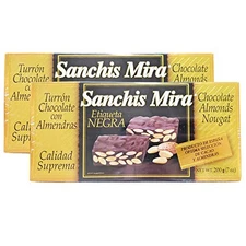 Sanchis Mira Nougat 2 Packs (Chocolate Almonds Nougat)