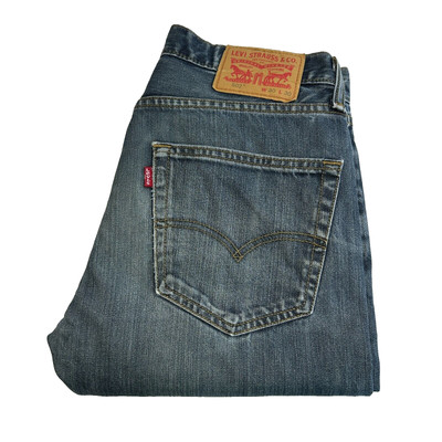 Levi's 502 Jeans Herren W30 L28 Blau Regular Tapered Denim Vintage Retro Grunge