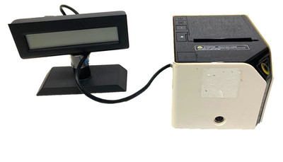 RCH Mini Drucker F + Display Ext LCD RS232 Für Ersatzteile / Ohne Netzteil