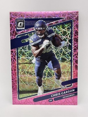 2021 Panini Donruss Optic - Chris Carson #198 Pink Velocity Prizm /79