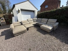 6 Seat Recliner Leather Sofa DELIVERY AVAILABLE - Elixir Electric Recliner