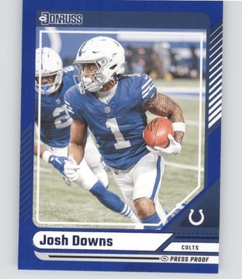 2024 Donruss #274 Josh Downs Press Proof Blue