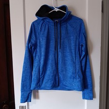 Performance Hoodie Athleisure Fleece Soft Shell Full-Zip Danskin Now Blue M